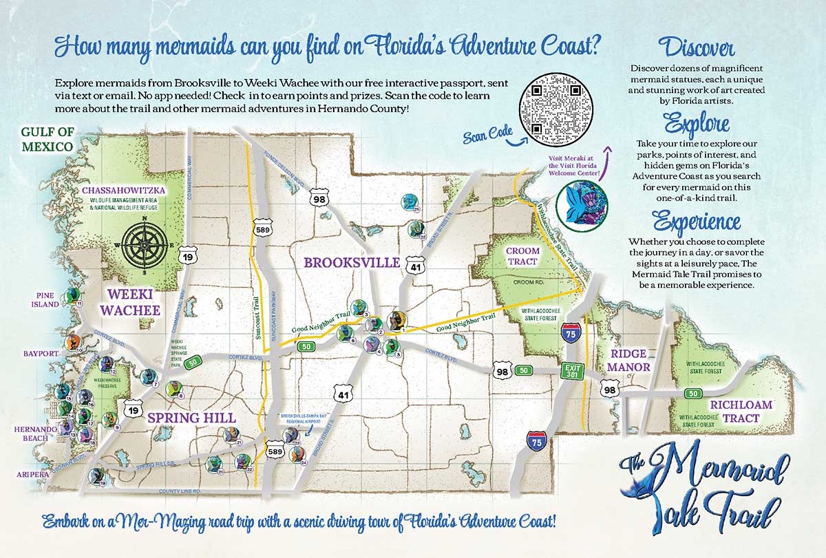 The Mermaid Tale Trail map